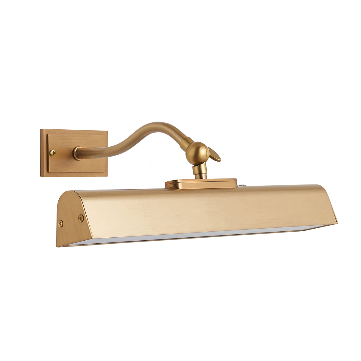 Lasos Rechargeable and Dimmable Picture Light in Warm Brass