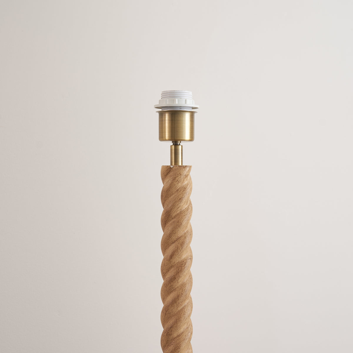 Twist Floor Lamp with Pearl Grey 40cm Zigzag Shade