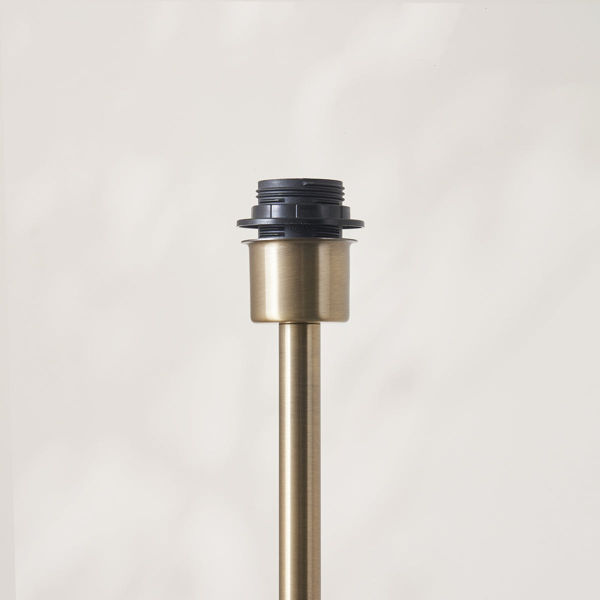Arlo Floor Lamp in Antique Brass with Avalon 52cm Natural Shade