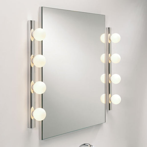 Cabaret 4 II IP44 Bathroom Wall Mirror Light in Chrome