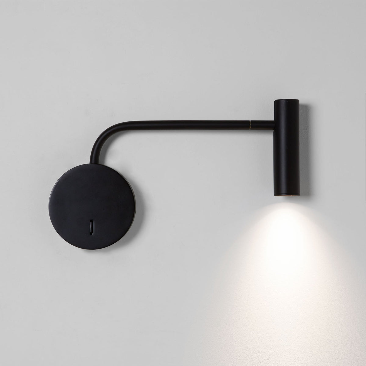 Enna Wall LED Matt Black Reading Wall Light