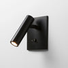 Enna Square LED Switched Reading Light in Matt Black