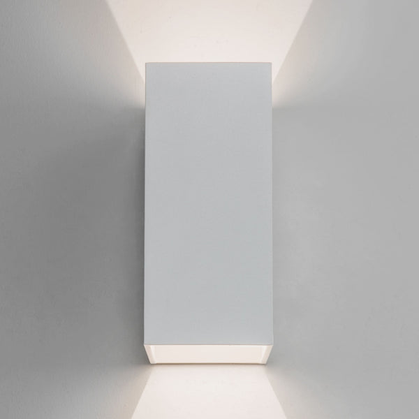 Oslo 160 LED IP65 Exterior Wall Light in White