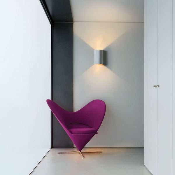 Kymi 300 Wall Light Finished in White Plaster