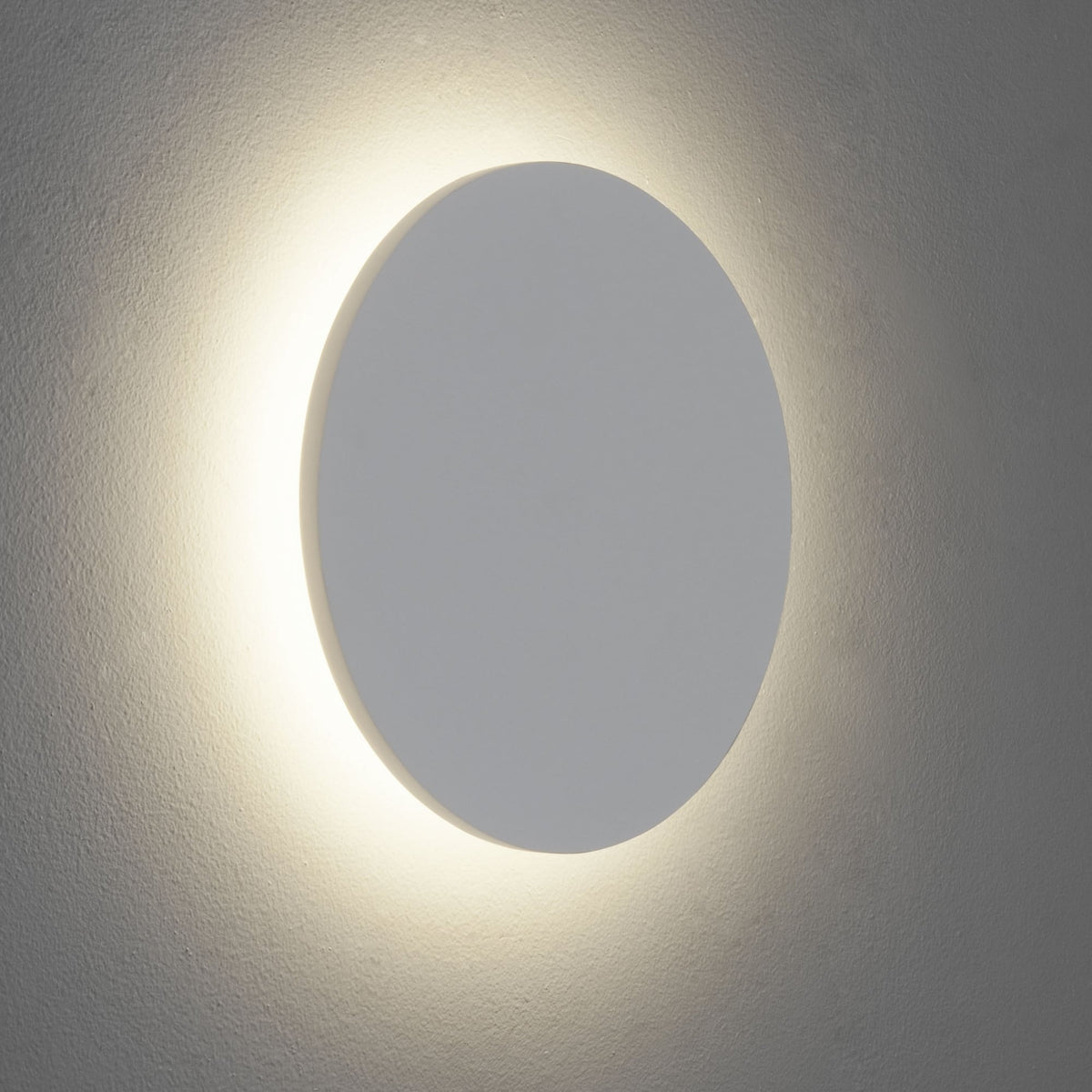 Eclipse 3000k Round 250 LED Plaster Wall Light