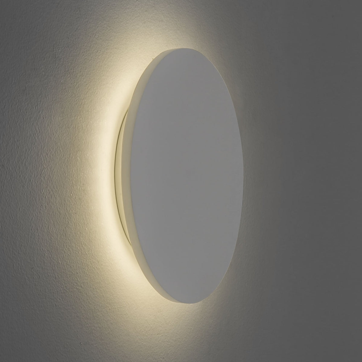 Eclipse 3000k Round 250 LED Plaster Wall Light