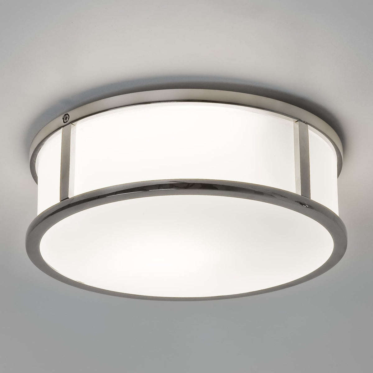 Mashiko Round 230 IP44 Ceiling Light in Chrome