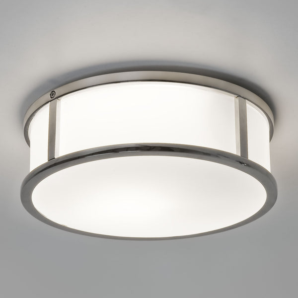 Mashiko Round 230 IP44 Ceiling Light in Chrome