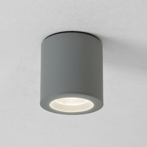 Kos Surface Mounted Downlight IP65 in Textured Grey