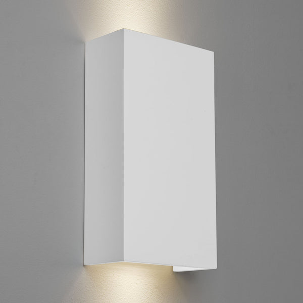 Pella 190 White Plaster Wall Light