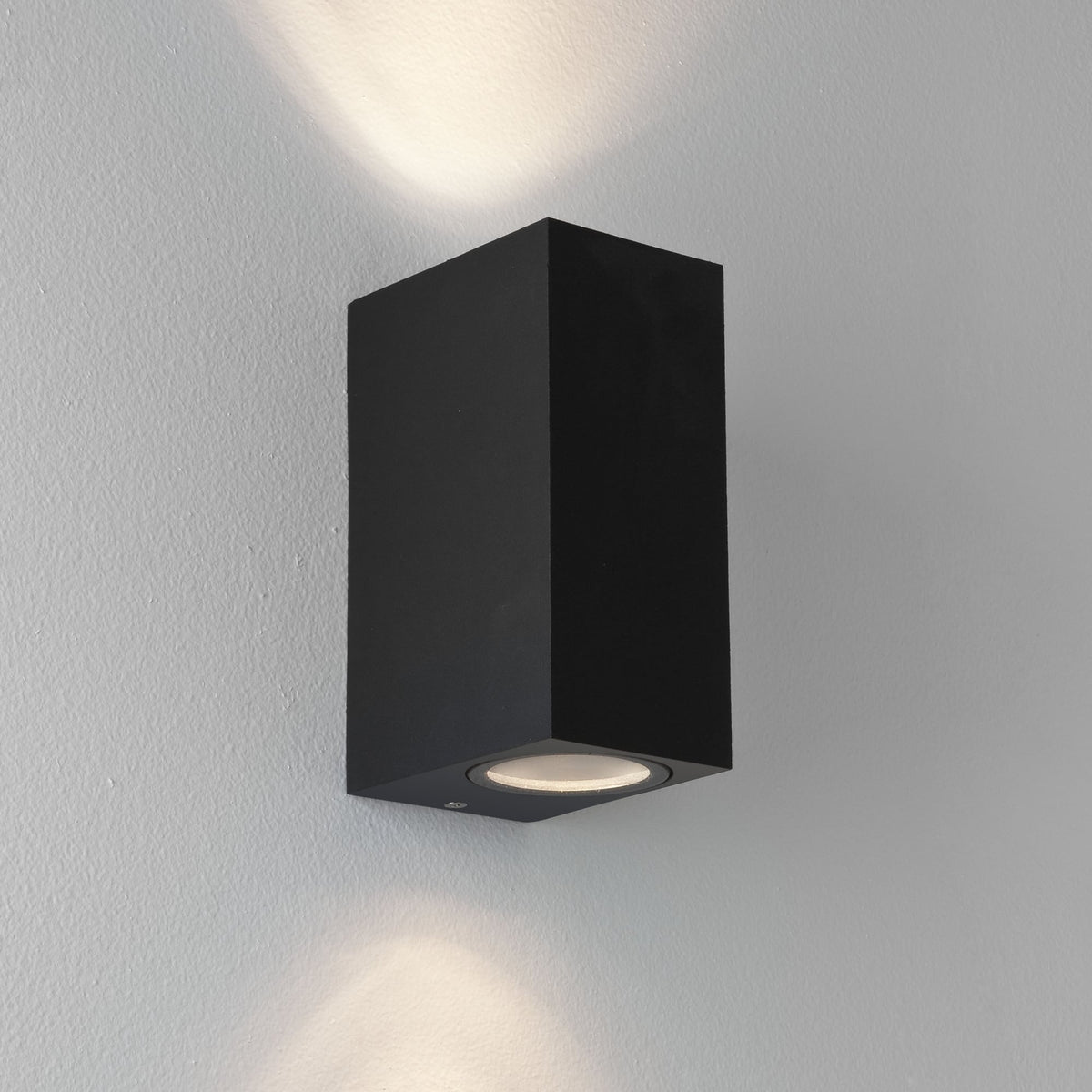 Chios 150 IP44 Exterior Up and Down Wall Light in Black