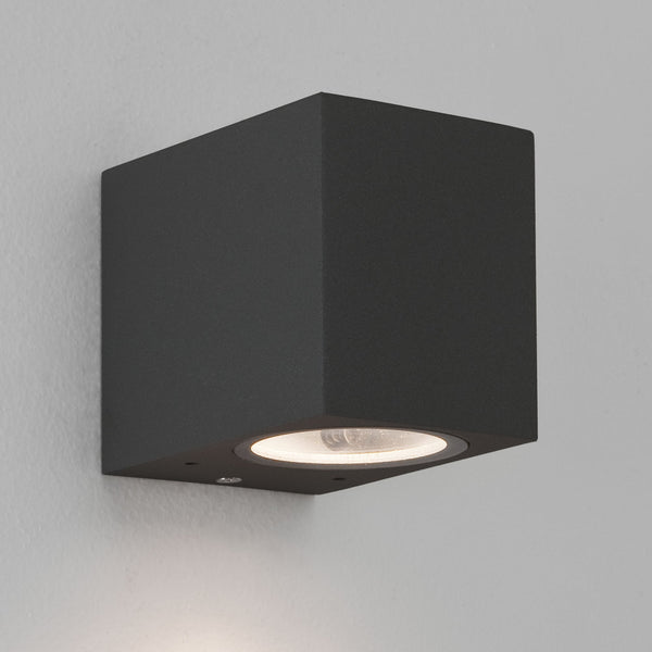 Chios 80 Exterior IP44 Wall Light in Black