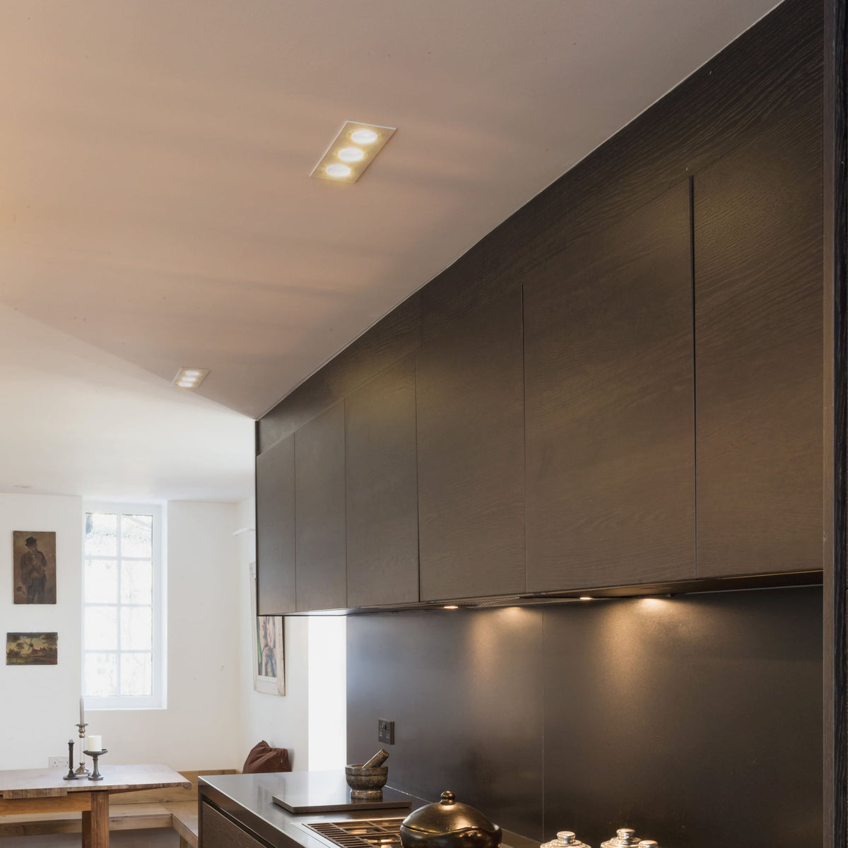 Taro GU10 Round White Adjustable Fire Rated Recessed Downlight