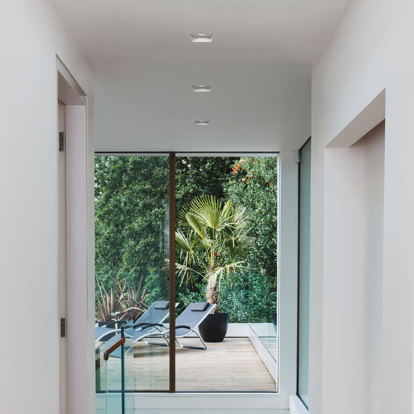 Trimless 230v IP65 Fixed Square Fire Rated Downlight