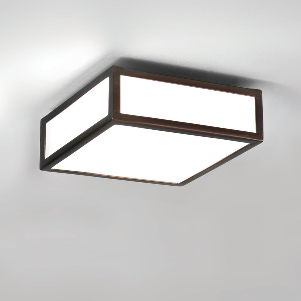 Mashiko 200 IP44 Ceiling Light in Bronze