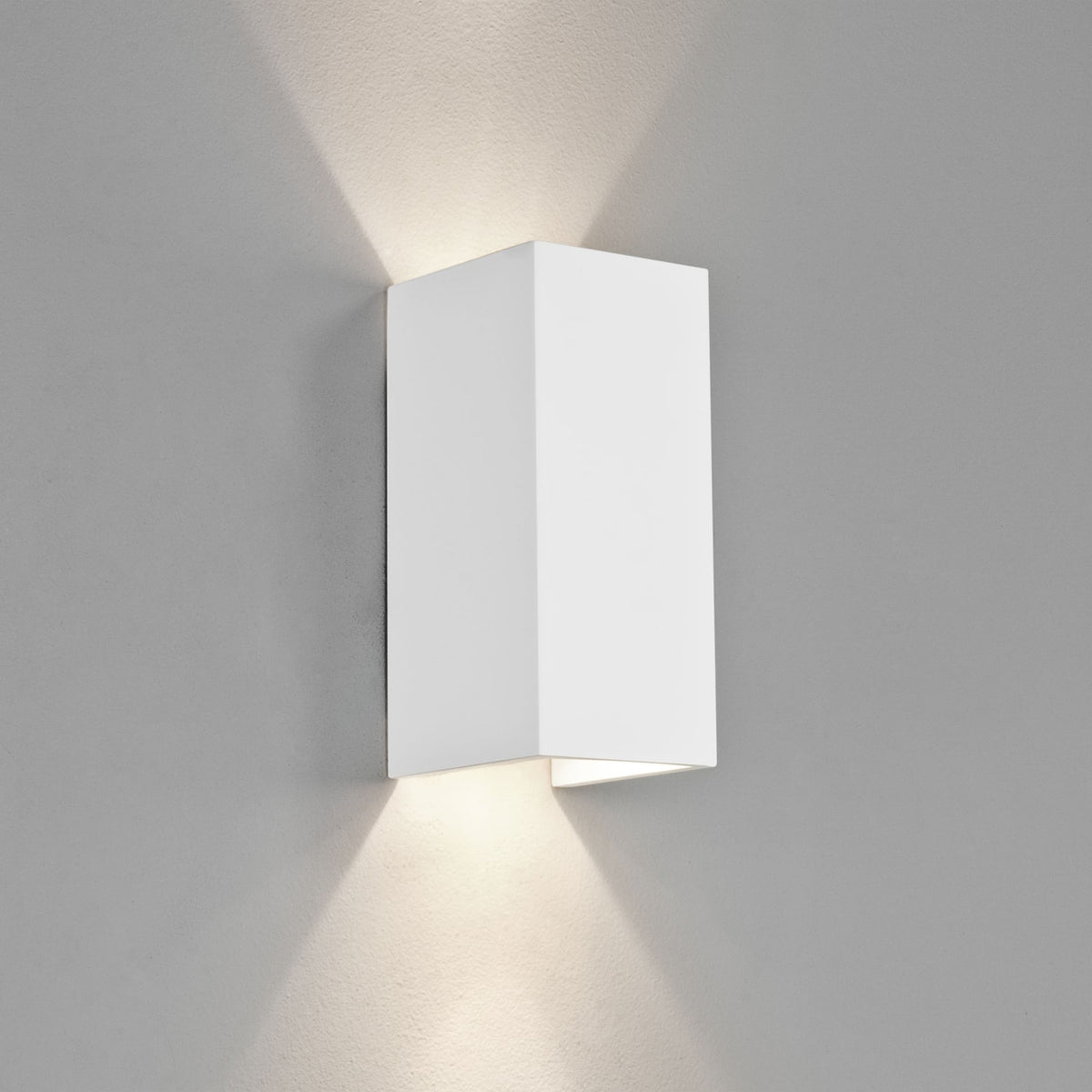 Parma 210 White Plaster Wall Light