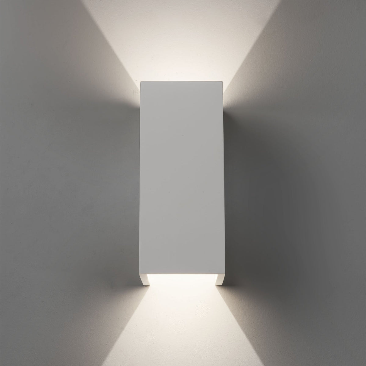 Parma 210 White Plaster Wall Light