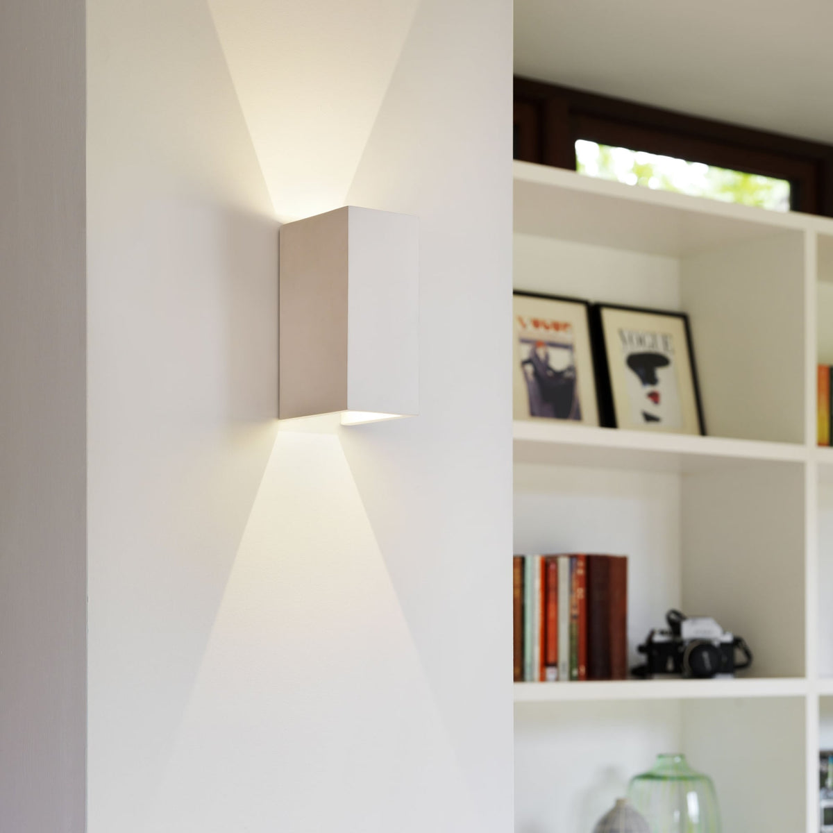 Parma 210 White Plaster Wall Light
