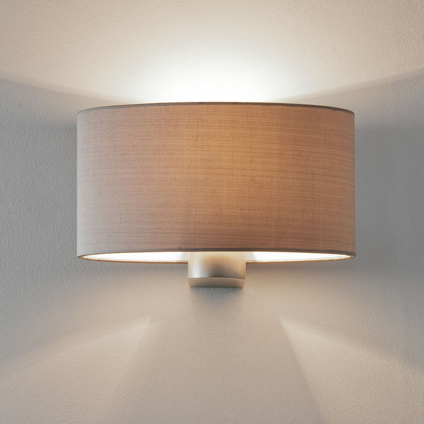 Napoli Wall Light in Matt Nickel
