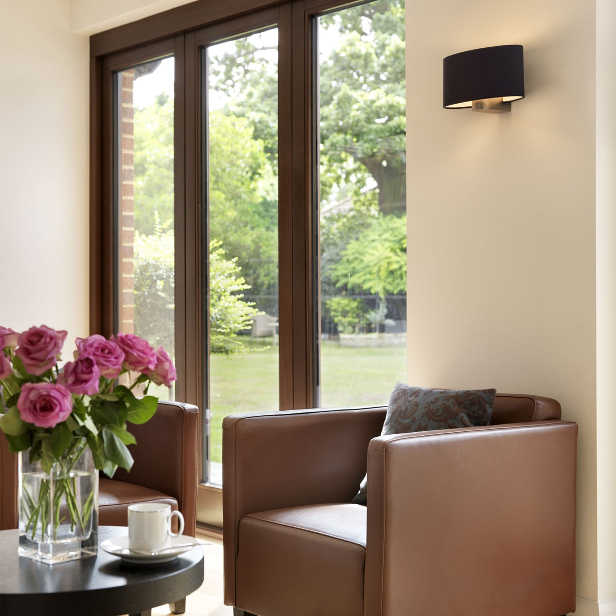 Napoli Wall Light in Matt Nickel