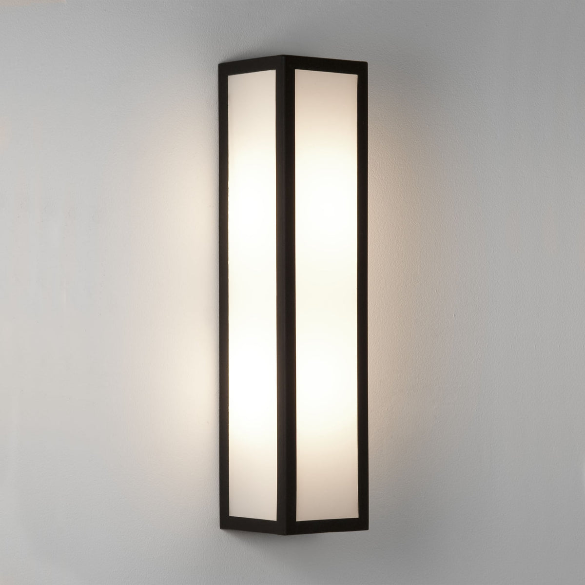 Salerno LED IP44 Exterior Wall Light in Textured Black
