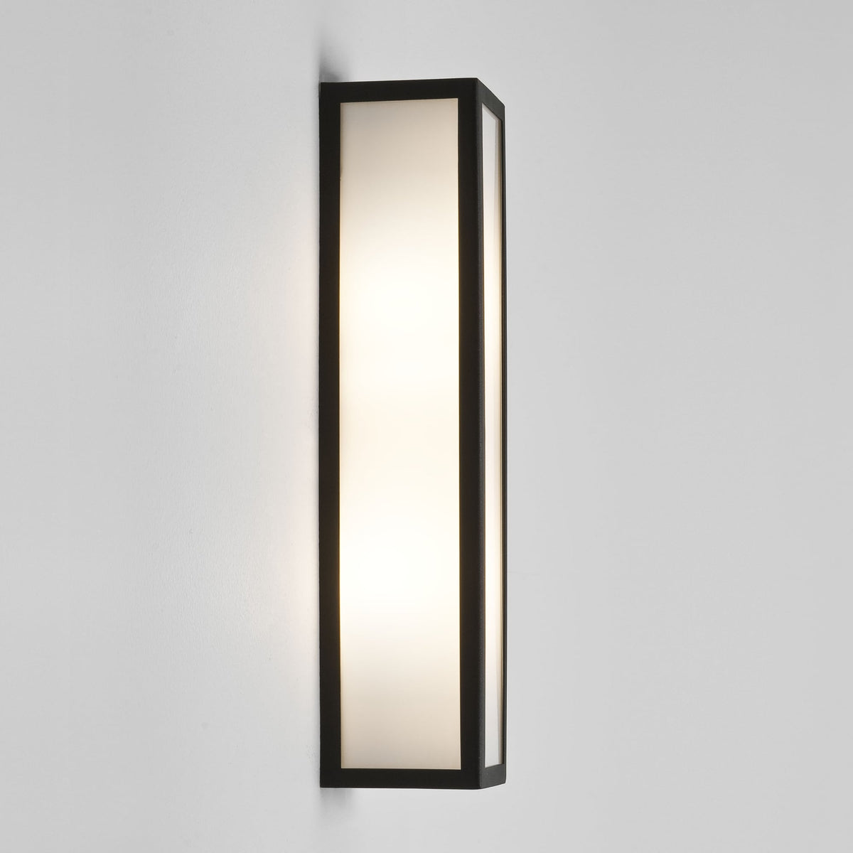 Salerno LED IP44 Exterior Wall Light in Textured Black