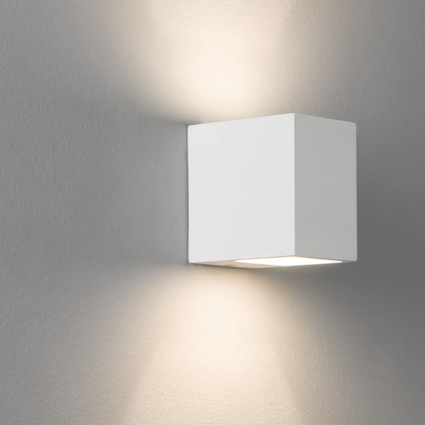Mosto White Plaster Up and Down Wall Light