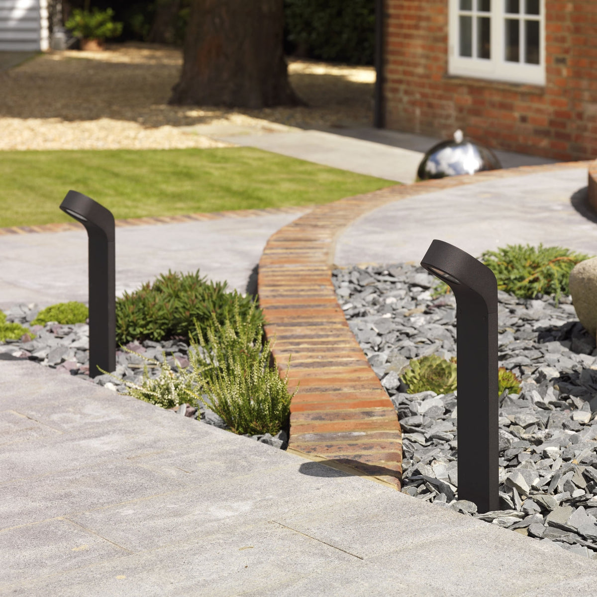 GX53 Soprano Exterior Bollard in Black