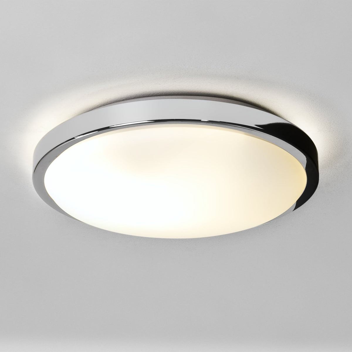Denia IP44 Bathroom Ceiling Light in Polished Chrome