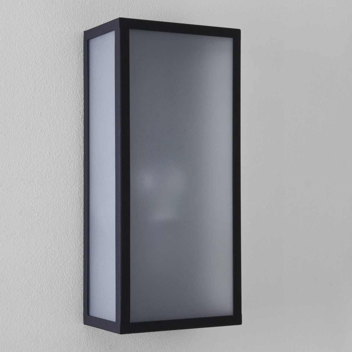 Messina Sensor PIR IP44 Exterior Wall Light in Black
