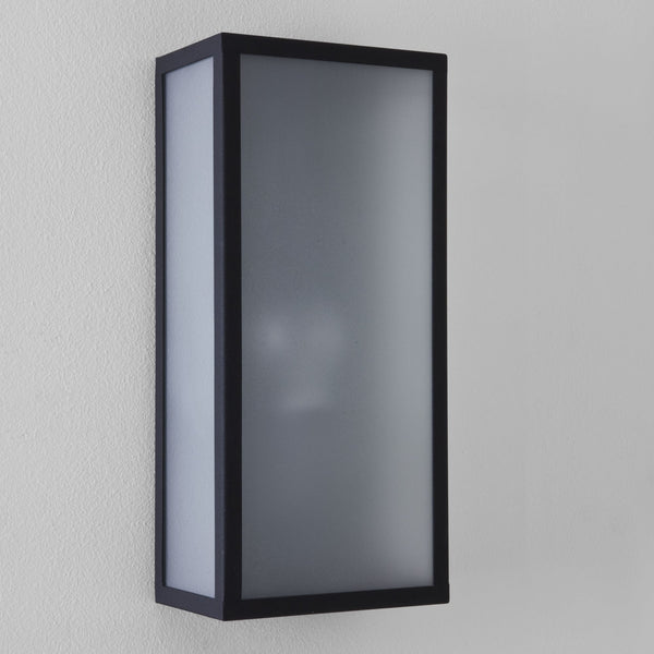 Messina Sensor PIR IP44 Exterior Wall Light in Black
