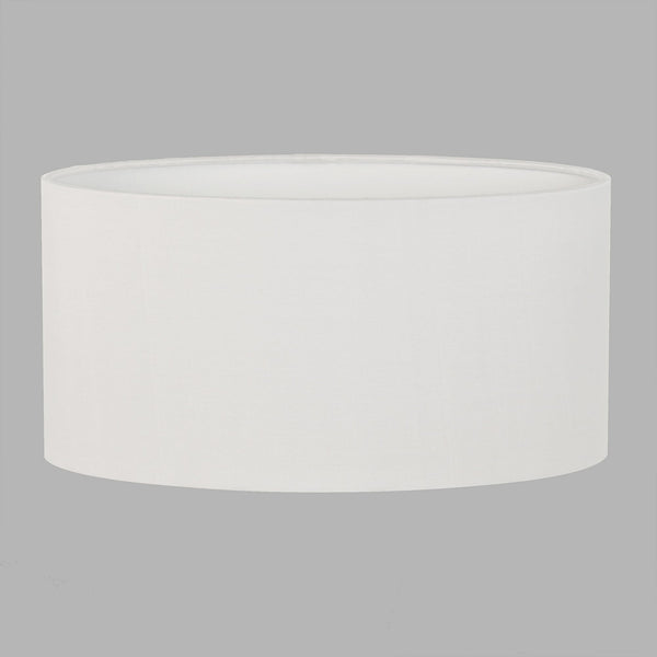 Oval 285 Fabric Shade in White