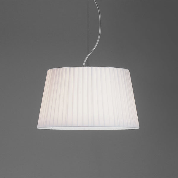 Tapered Round 400 Pleated Shade in White