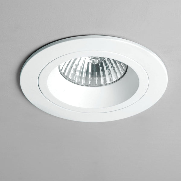 Taro GU10 Round White Fixed Fire Rated Recessed Downlight