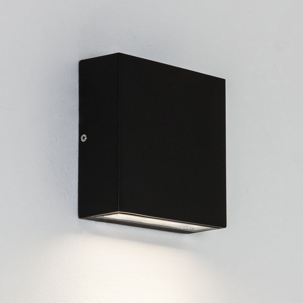 Elis LED Single IP54 Exterior Wall Light in Black