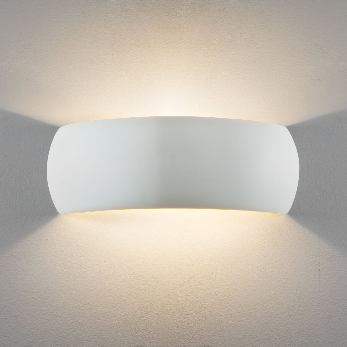 Milo 400 White Ceramic Wall Light