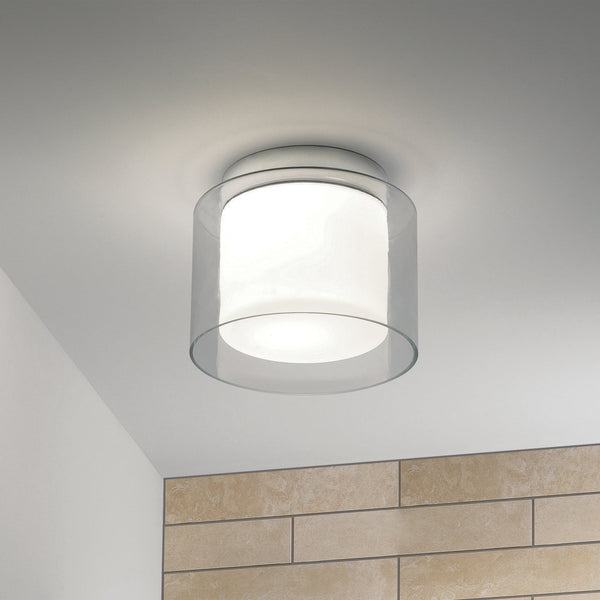 Arezzo IP44 Glass Bathroom Ceiling Light