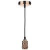 Suspension Kit in Copper with Black Cable (60w max)