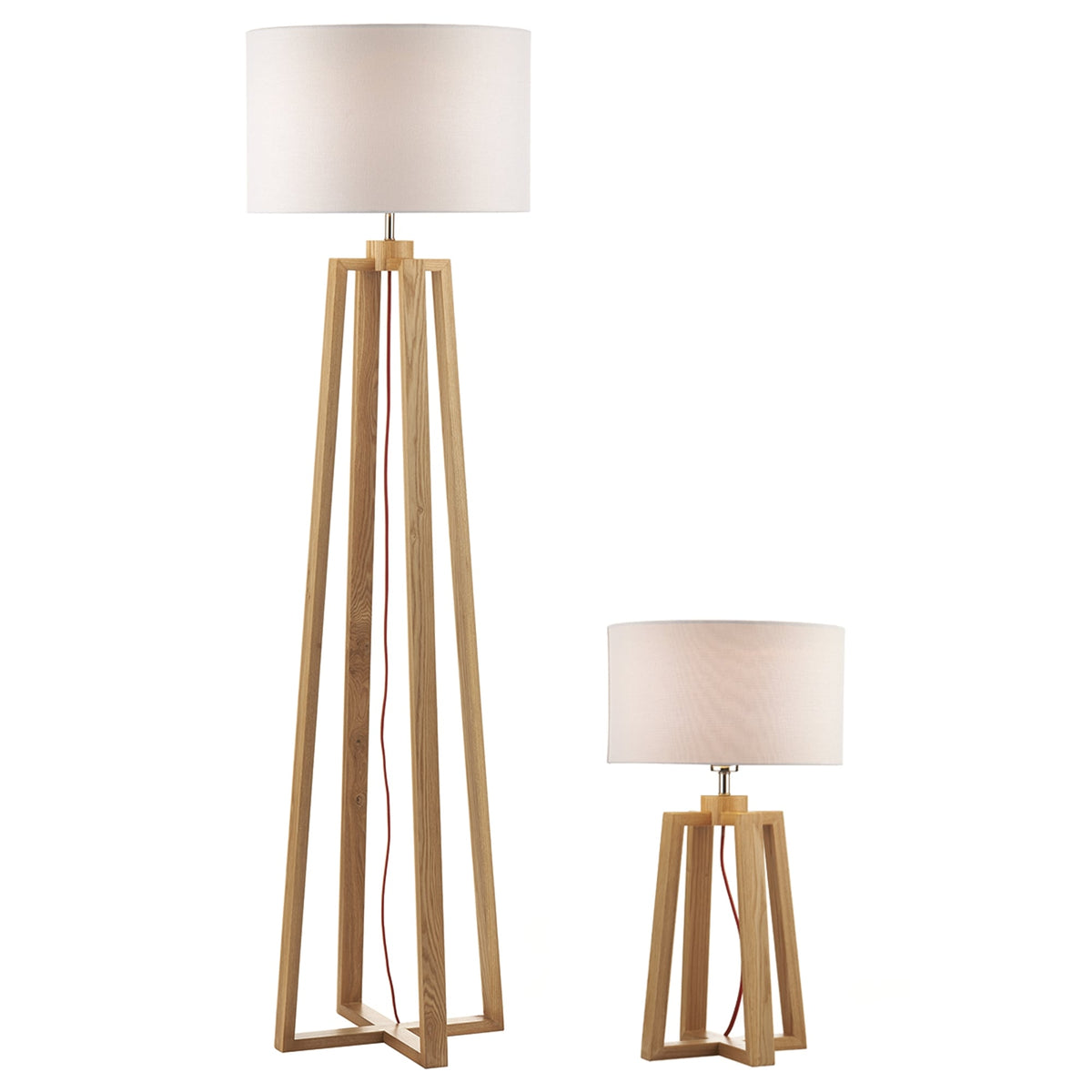 Pyramid Table & Floor Lamp Twinpack