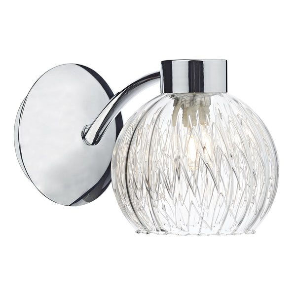 Yasmin Single Wall Light in Polished Chrome