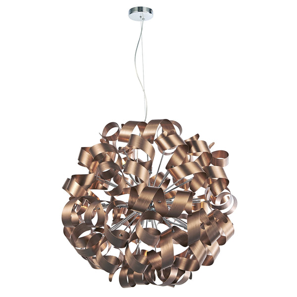 Rawley 12lt Pendant in Satin Copper