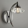 Luther Single Wall Light in Black Chrome