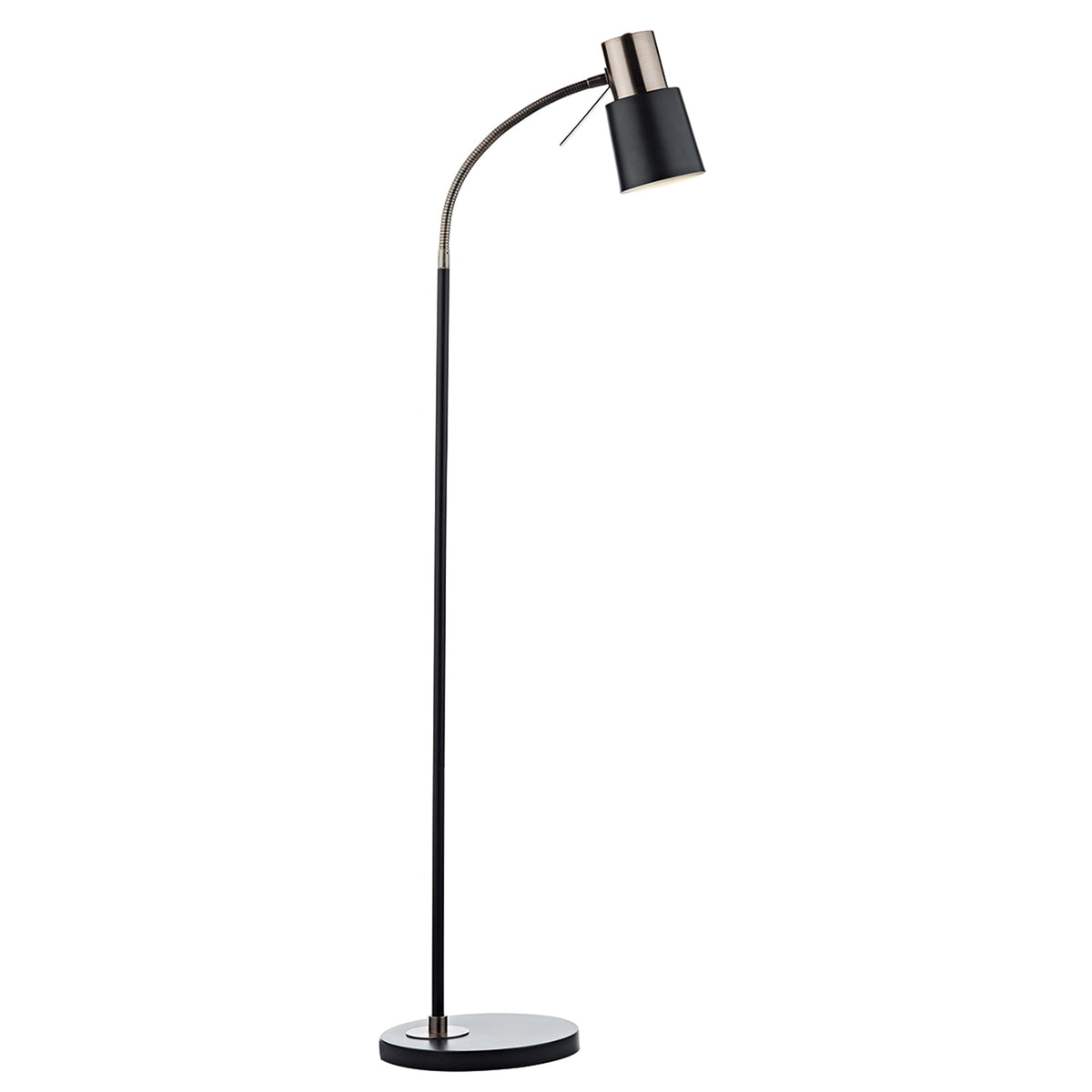 Bond Floor Lamp in Matt Black and Burnished Copper