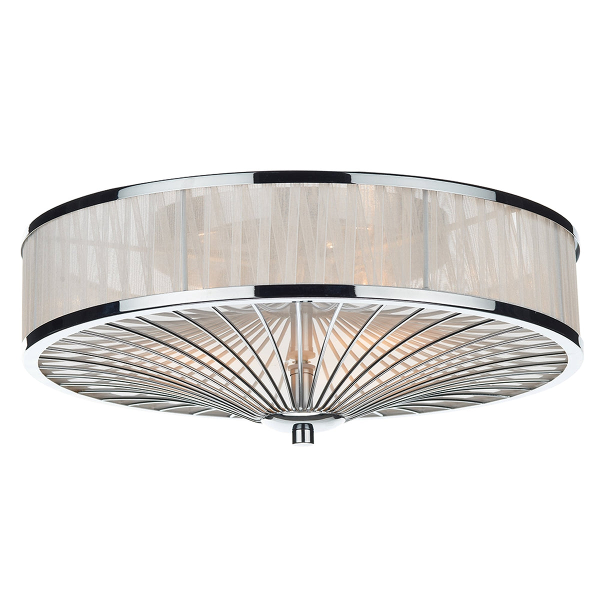 Oslo Flush Ceiling Light in White