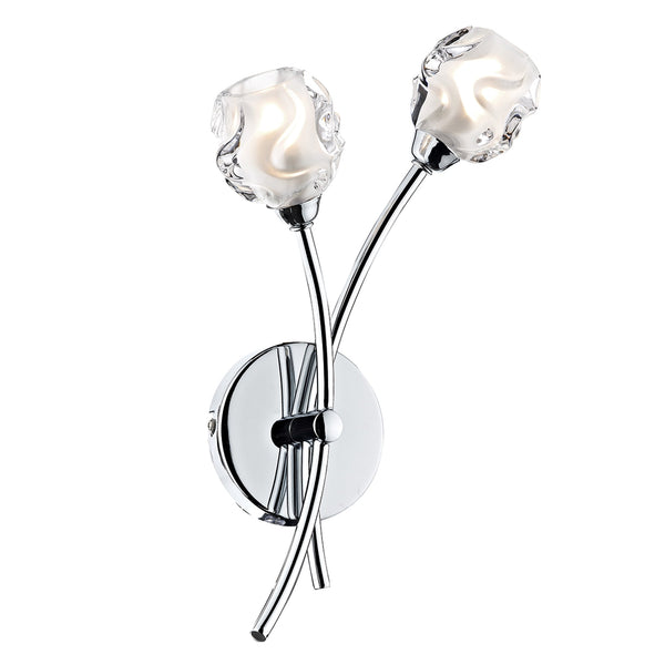 Seattle Double Wall Light in Polished Chrome