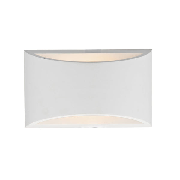 Hove Wall Light in White Plaster