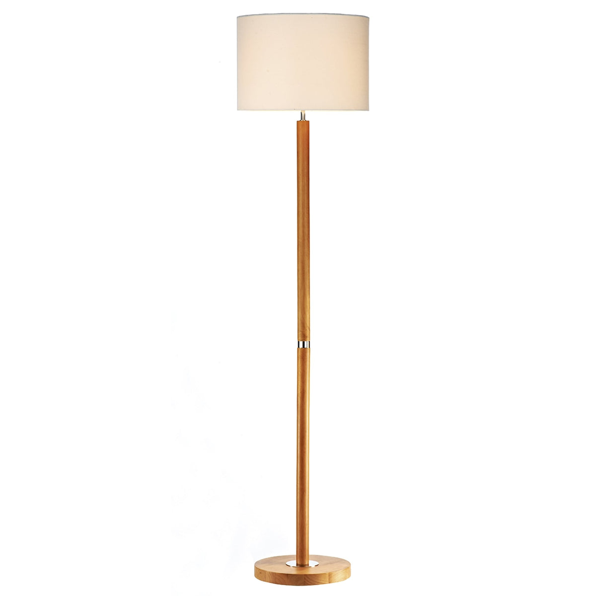 Avenue Floor Lamp in a Light Wood Finish