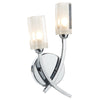Morgan Double Wall Light in Polished Chrome