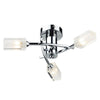 Morgan Triple Light Semi Flush Fitting in Polished Chrome