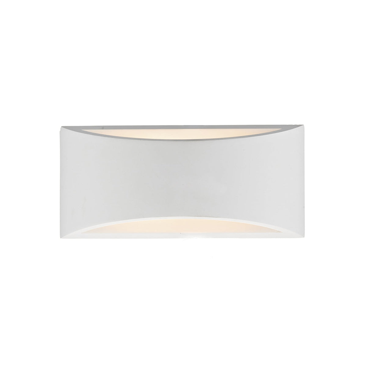Hove 2 Light Wall Light in White Plaster